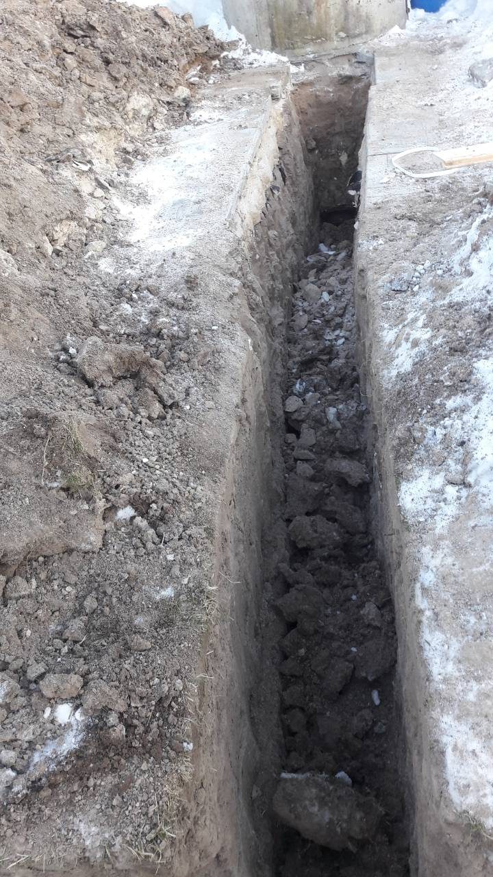 Зимний водопровод в деревне Сергеево и септик на 2 кольца